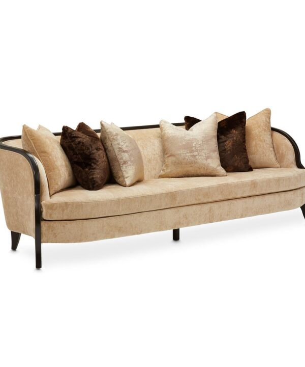 AICO Malibu Crest Sofa in Dark Espresso image