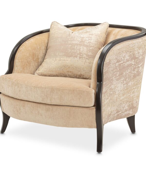 AICO Malibu Crest Living Room Chair in Dark Espresso image
