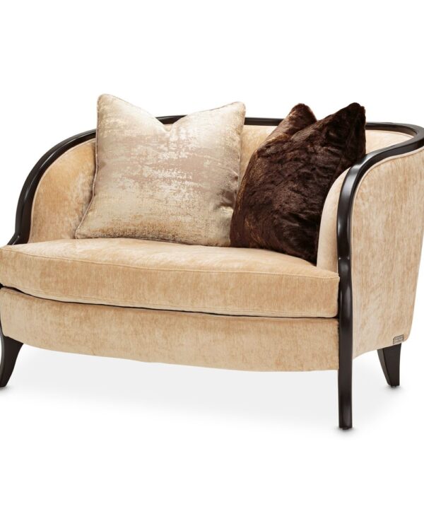 AICO Malibu Crest Chair & A Half in Dark Espresso image