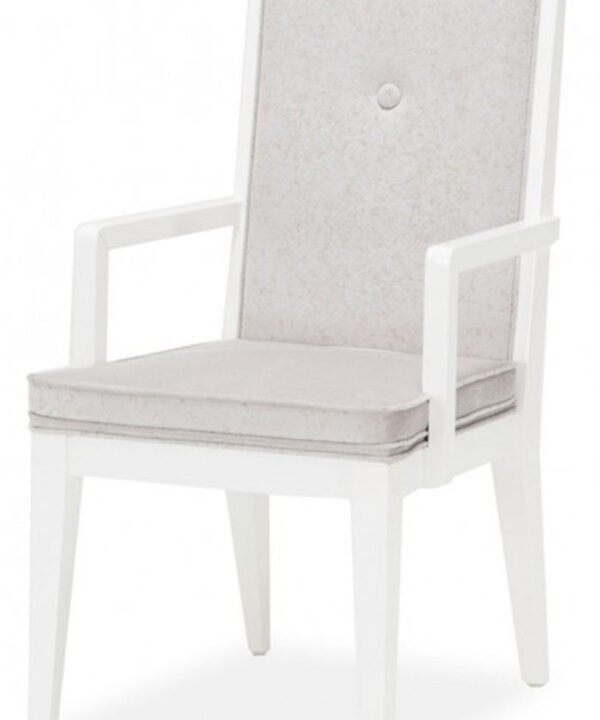 Aico Furniture Horizons Arm Chair in Cloud White (Set of 2) image