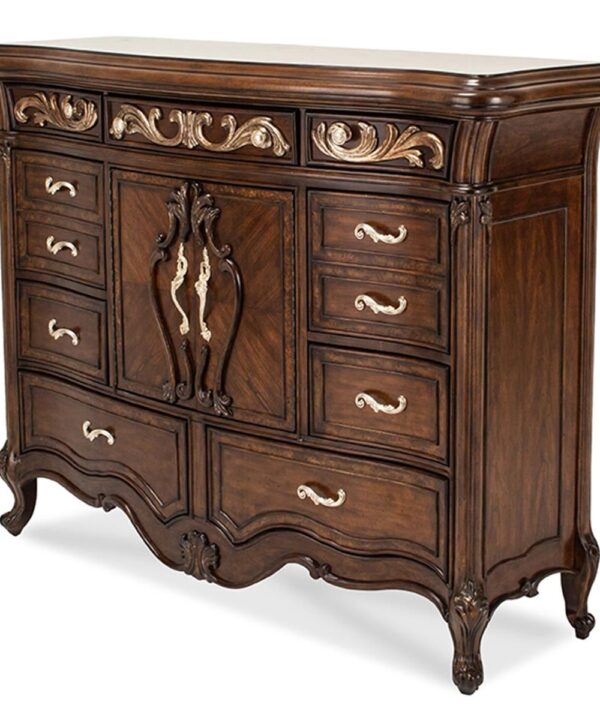 Aico Platine de Royale Tall Dresser in Light Espresso image