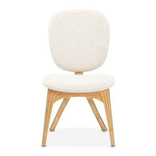 AICO Furniture Camellia Field Vanity Chair in Warm Pecan - Luxe Home Furnishings (Jersey City, NJ)