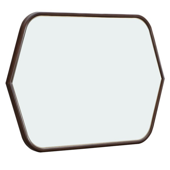 AICO Furniture Houston Wall Mirror in Walnut - Luxe Home Furnishings (Jersey City, NJ)