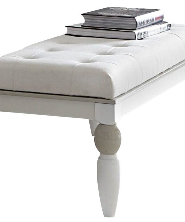 AICO Sky Tower Bedside Bench in White Cloud image