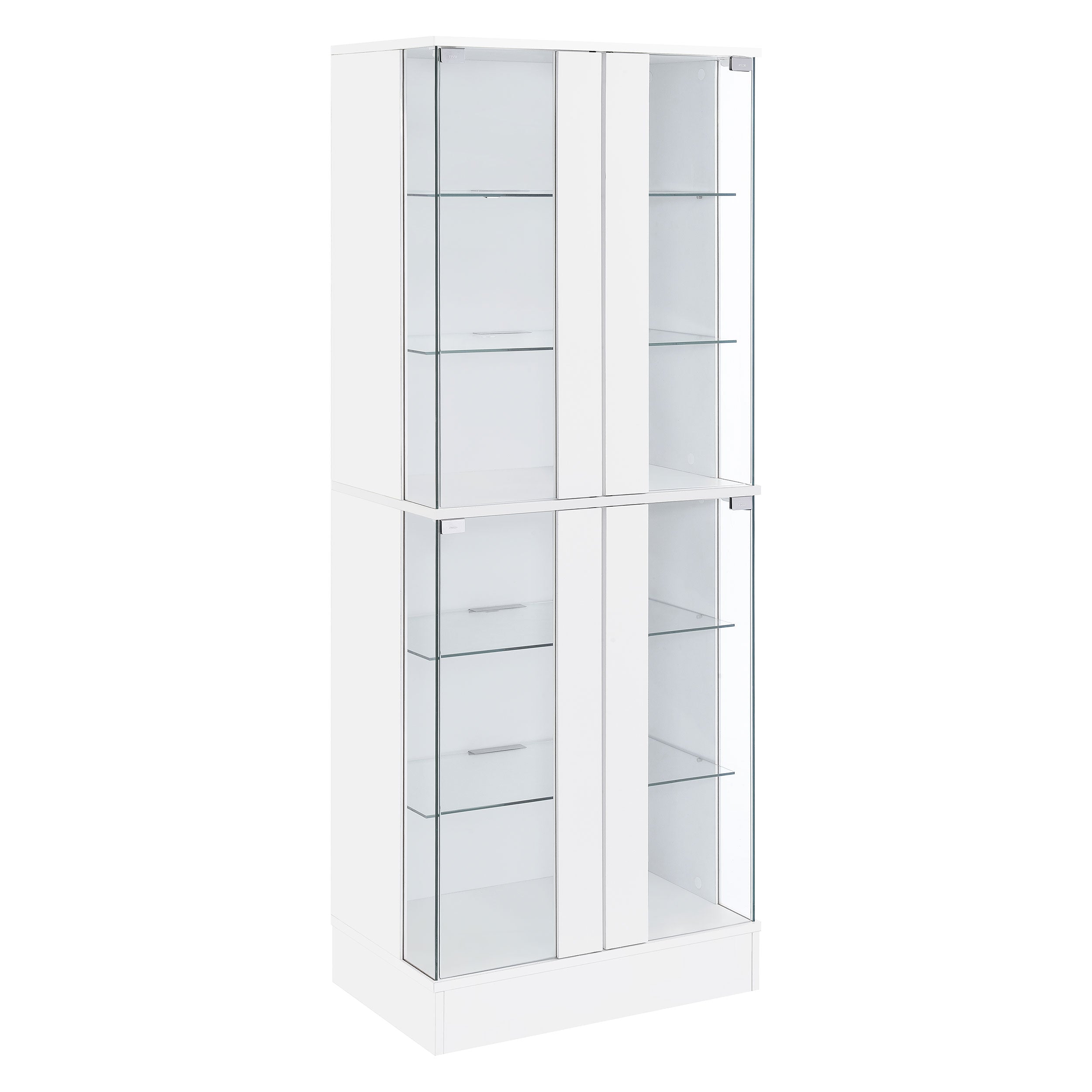 Cabra Curio Cabinet with LED Lighting - Luxe Home Furnishings (Jersey City, NJ)