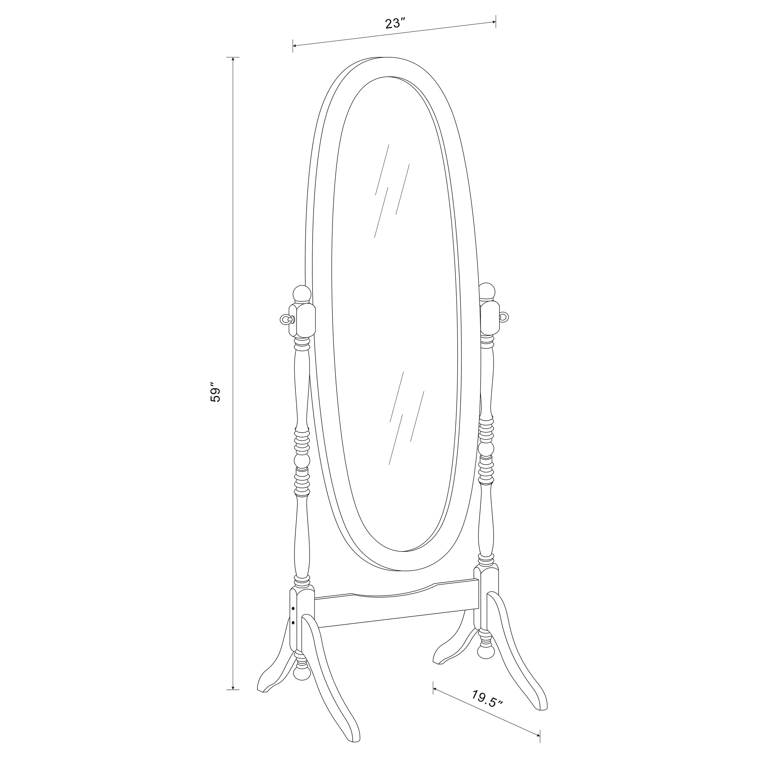 Foyet Cheval Mirror - Luxe Home Furnishings (Jersey City, NJ)