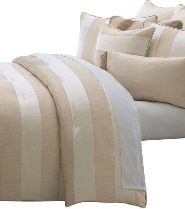 Amalfi 10-pc King Comforter Set in Sand - Luxe Home Furnishings (Jersey City, NJ)