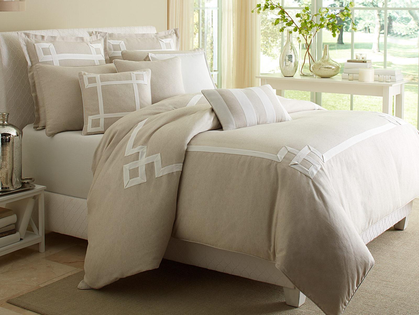 Avenue A 10-pc King Comforter Set in Natural - Luxe Home Furnishings (Jersey City, NJ)