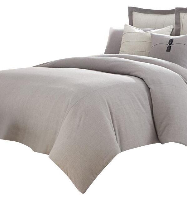 Fusion 8-pc King Duvet Set in Gray - Luxe Home Furnishings (Jersey City, NJ)