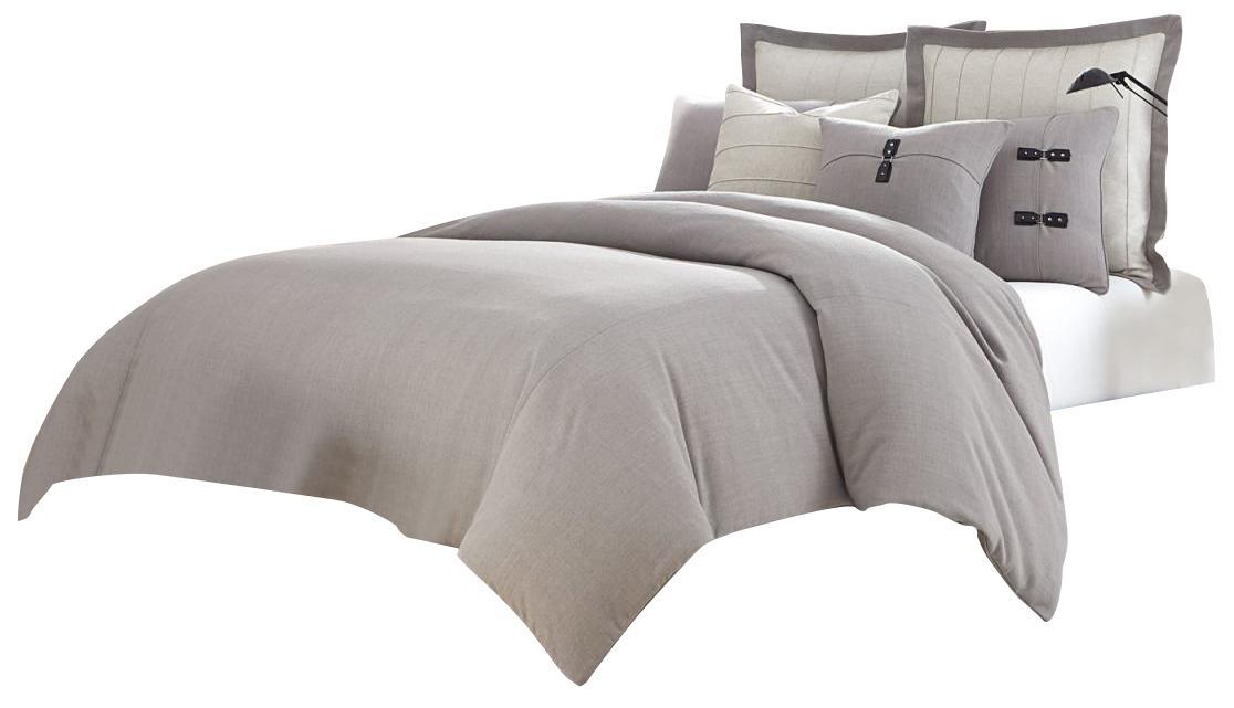 Fusion 8-pc King Duvet Set in Gray - Luxe Home Furnishings (Jersey City, NJ)