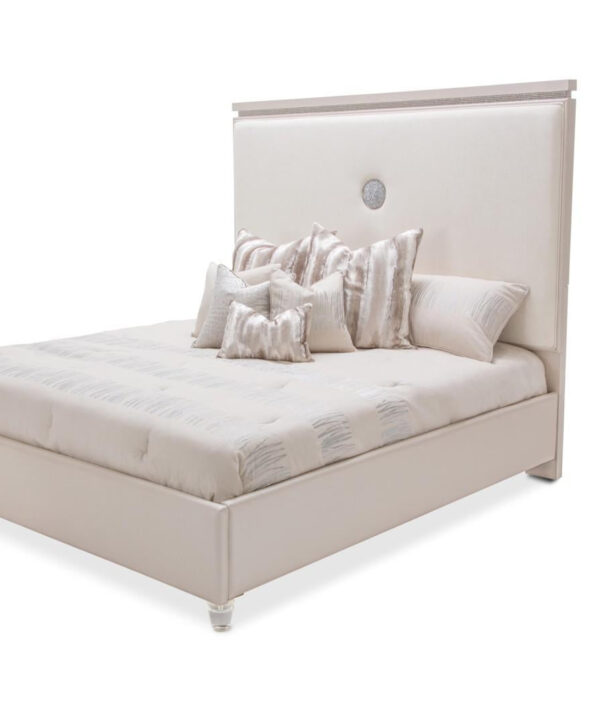 Glimmering Heights Queen Upholstered Bed in Ivory 9011000QN-111 - Luxe Home Furnishings (Jersey City, NJ)