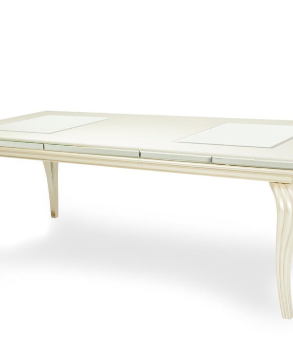 Hollywood Loft Rectangular Leg Dining Table in Frost 9001600-104 - Luxe Home Furnishings (Jersey City, NJ)