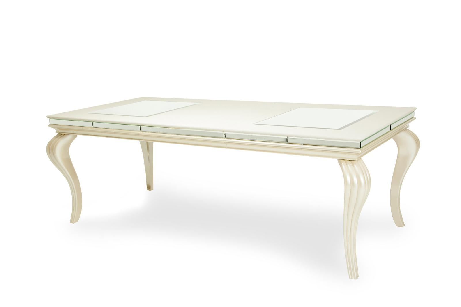 Hollywood Loft Rectangular Leg Dining Table in Frost 9001600-104 - Luxe Home Furnishings (Jersey City, NJ)