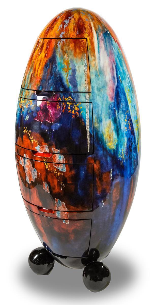 Illusions Oval Cabinet - Luxe Home Furnishings (Jersey City, NJ)