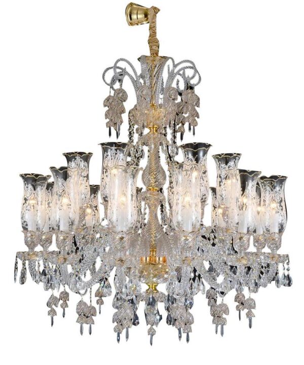 Lighting Garnier 18 Light Chandelier in Clear and Gold - Luxe Home Furnishings (Jersey City, NJ)