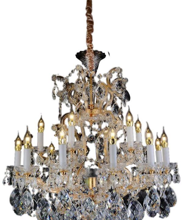 Lighting San Carlo 19 Light Chandelier in Clear and Gold - Luxe Home Furnishings (Jersey City, NJ)