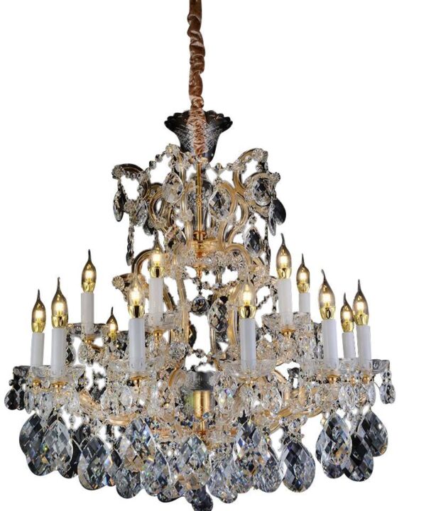 Lighting San Carlo 25 Light Chandelier in Clear and Gold - Luxe Home Furnishings (Jersey City, NJ)