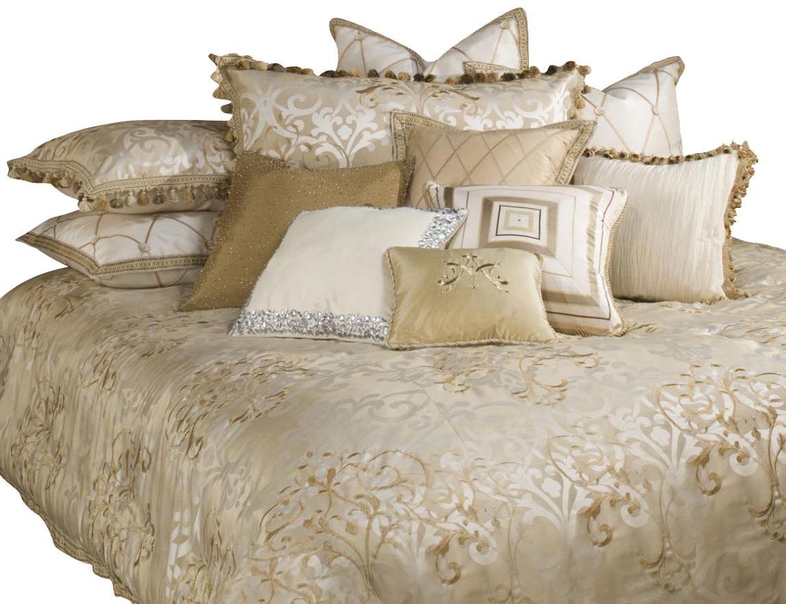 Luxembourg 13-pc King Comforter Set in Crï¿½ï¿½ï¿½ï¿½ï¿½ï¿½me - Luxe Home Furnishings (Jersey City, NJ)