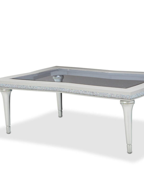 Melrose Plaza Rectangular Cocktail Table in Dove - Luxe Home Furnishings (Jersey City, NJ)