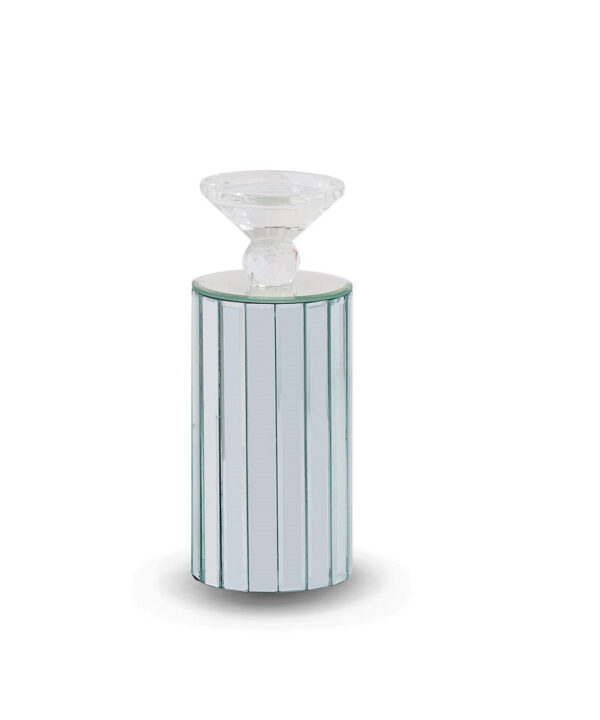 Montreal Barrel Mirrored Candle Holder, (6/pack) - Luxe Home Furnishings (Jersey City, NJ)
