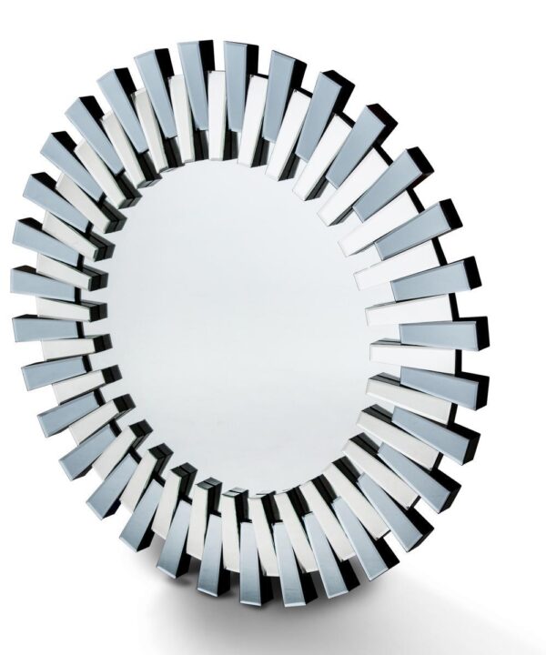 Montreal Round Facet Mirror - Luxe Home Furnishings (Jersey City, NJ)