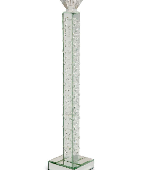 Montreal Slender Mirrored Crystal Candle Holder, Large (6/pack) - Luxe Home Furnishings (Jersey City, NJ)