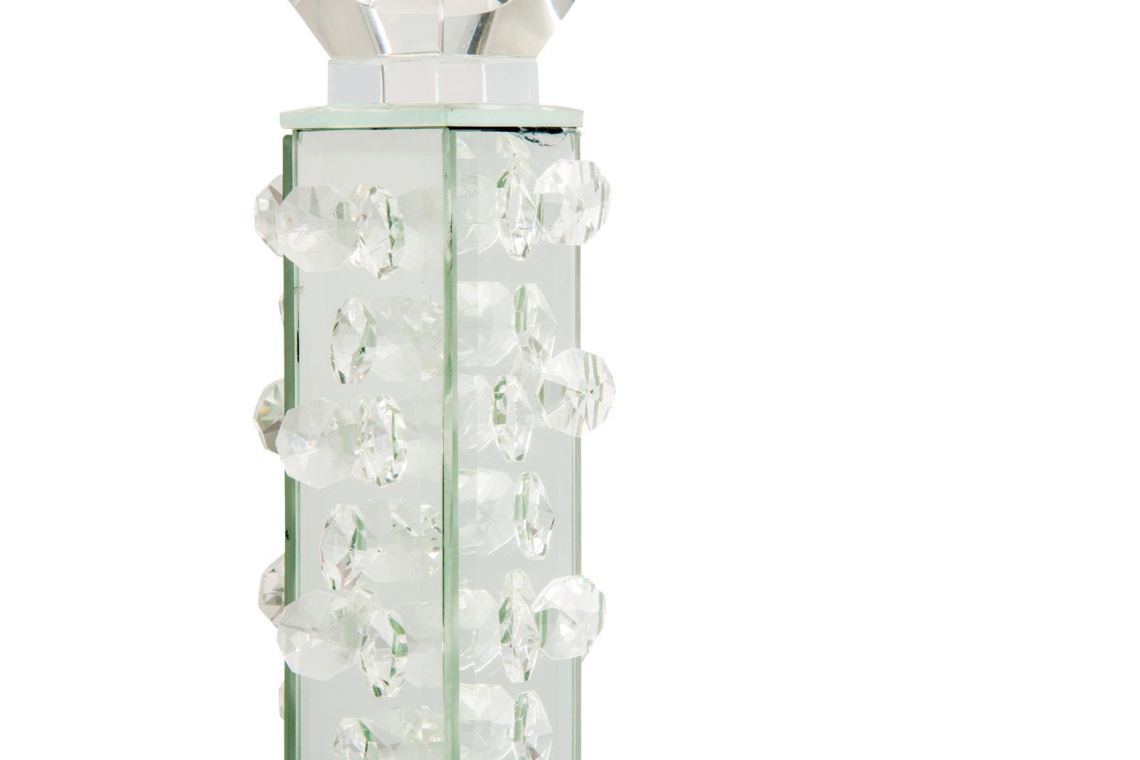 AICO Montreal Crystal Tower w/Mirror, Small (2/pack) - Luxe Home Furnishings (Jersey City, NJ)
