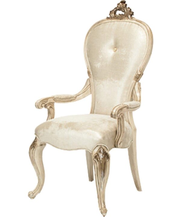 Platine de Royale Desk Chair in Champagne - Luxe Home Furnishings (Jersey City, NJ)