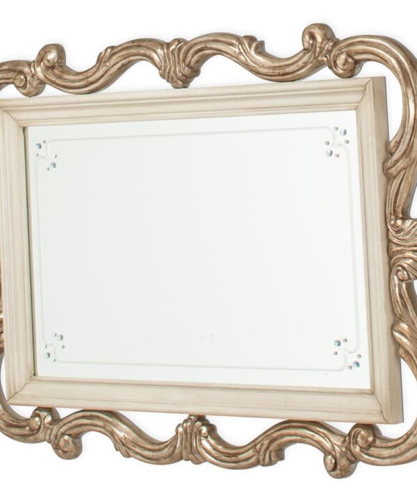 Platine de Royale Wall Mirror in Champagne - Luxe Home Furnishings (Jersey City, NJ)
