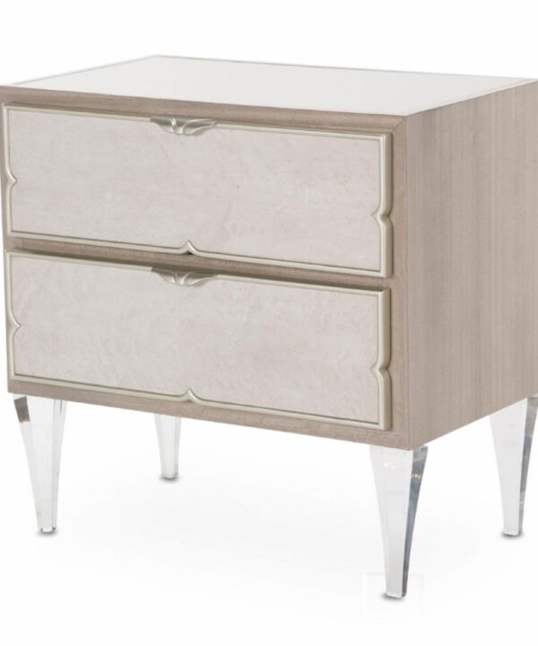 Camden Court Nightstand in Pearl - Luxe Home Furnishings (Jersey City, NJ)