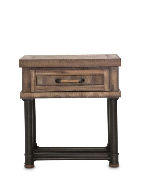 Crossings Side Table w/ Drawer in Reclaimed Barn - Luxe Home Furnishings (Jersey City, NJ)