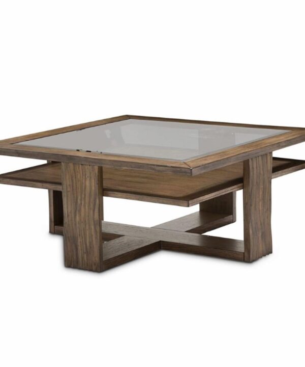 Del Mar Sound Square Cocktail Table in Boardwalk - Luxe Home Furnishings (Jersey City, NJ)