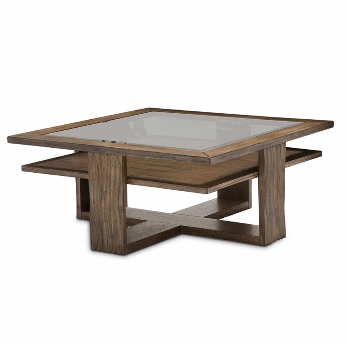 Del Mar Sound Square Cocktail Table in Boardwalk - Luxe Home Furnishings (Jersey City, NJ)