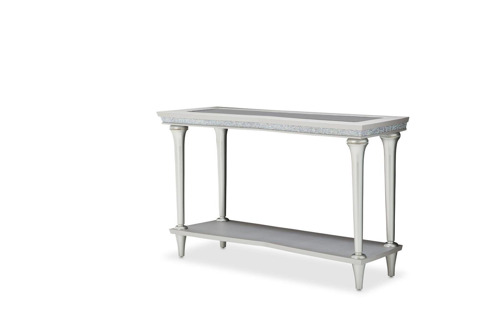 Melrose Plaza Console Table in Dove - Luxe Home Furnishings (Jersey City, NJ)