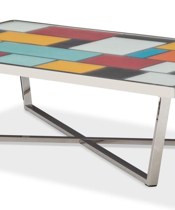 Freestanding Kube Rectangular Cocktail Table - Luxe Home Furnishings (Jersey City, NJ)