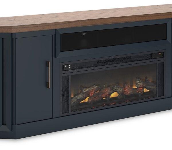 Landocken 83" TV Stand with Electric Fireplace image