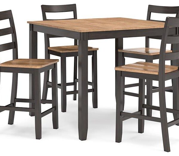 Gesthaven Counter Height Dining Table and 4 Barstools (Set of 5)
