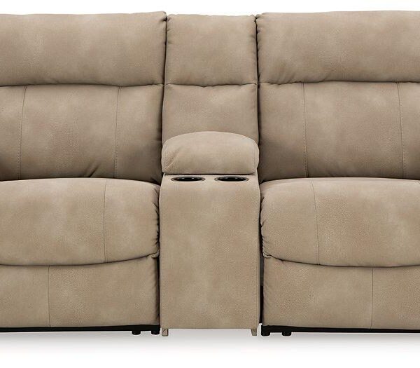 Next-Gen DuraPella Power Reclining Sectional Loveseat with Console