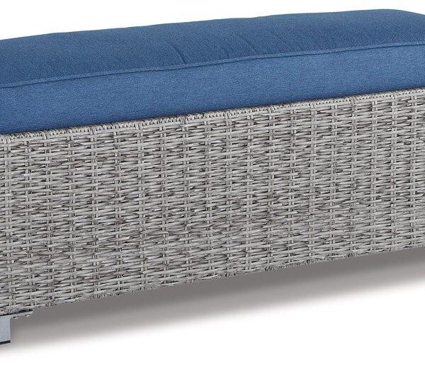 Naples Beach Outdoor Bench with Cushion image