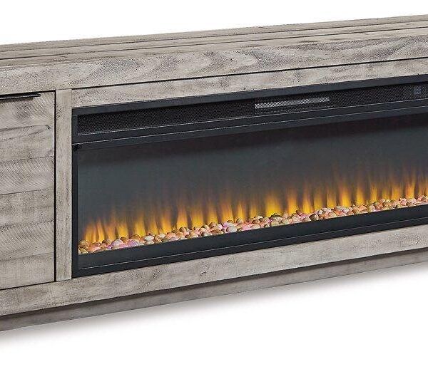 Naydell 92" TV Stand with Electric Fireplace image