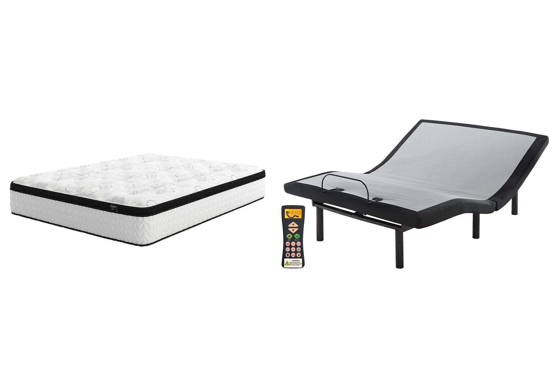 Chime 12 Inch California King Hybrid Mattress Package - Luxe Home Furnishings (Jersey City, NJ)