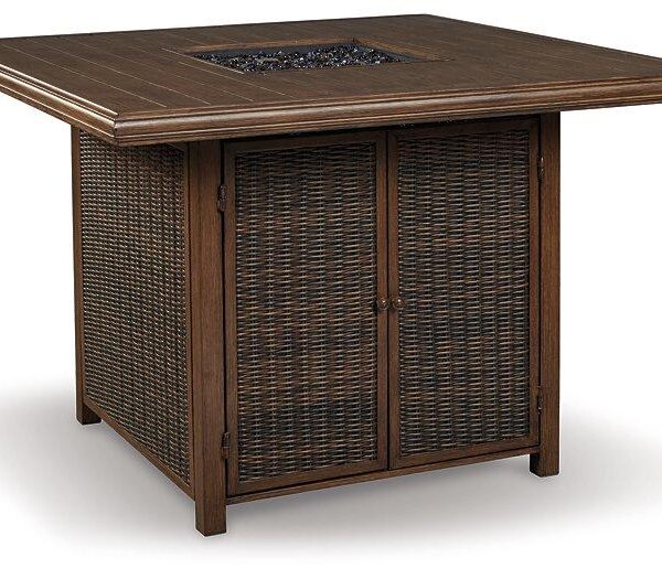 Paradise Trail Bar Table with Fire Pit image