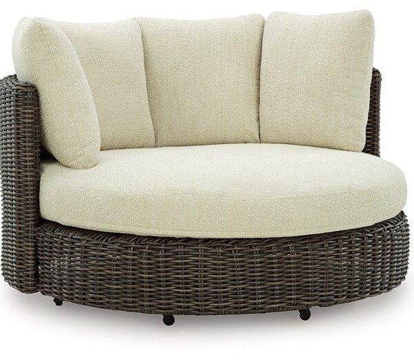 Kimora Outdoor Swivel Lounge Chair with Cushion