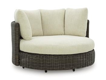 Kimora Outdoor Swivel Lounge Chair with Cushion - Image 3