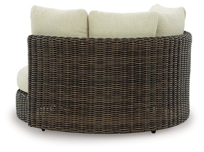 Kimora Outdoor Swivel Lounge Chair with Cushion - Image 4