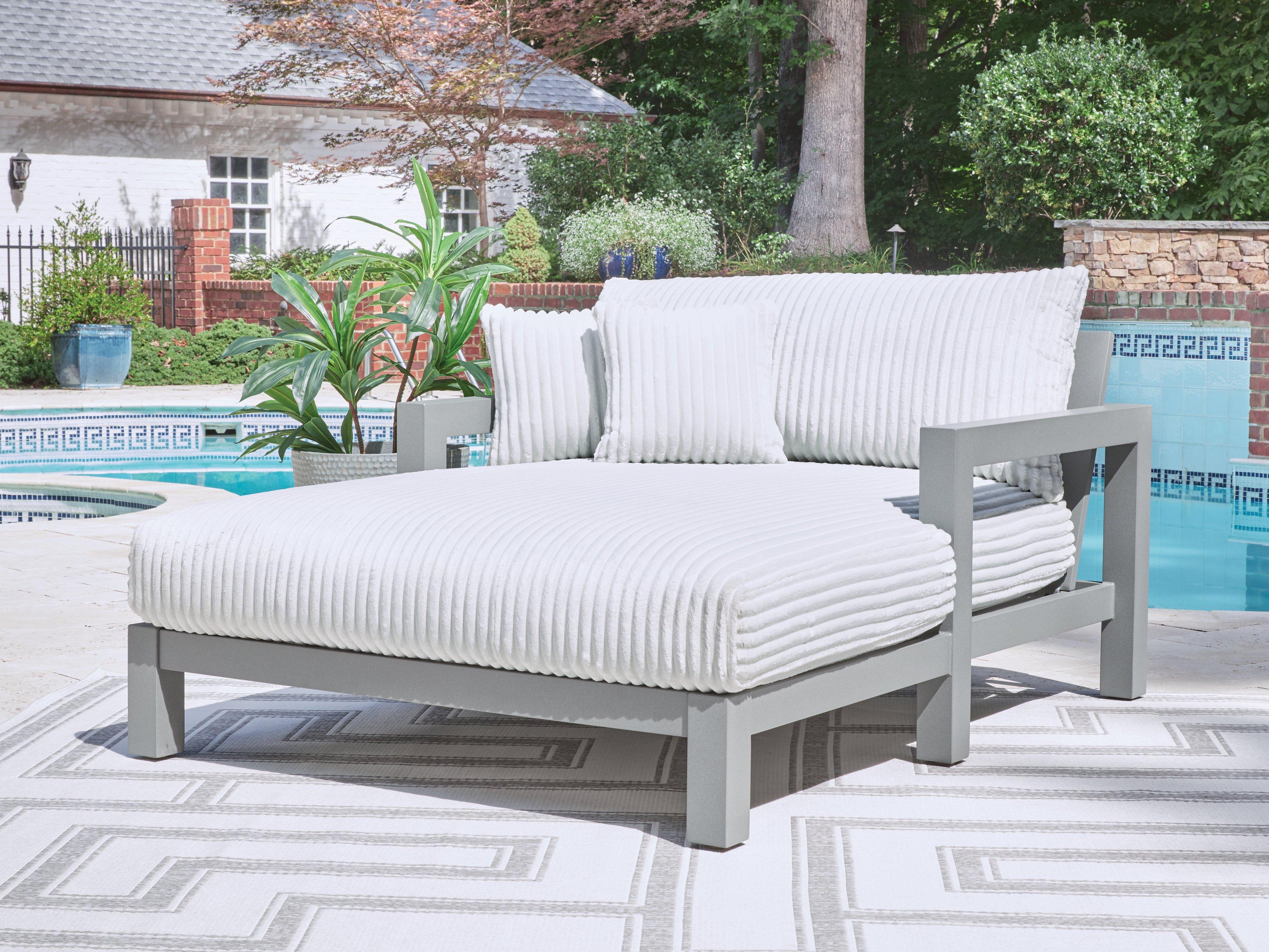 Hurley Park Outdoor Chaise Lounge with Cushion - Image 2