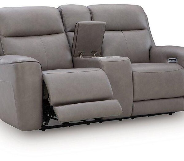 5Z-Comfort Power Reclining Loveseat with Console