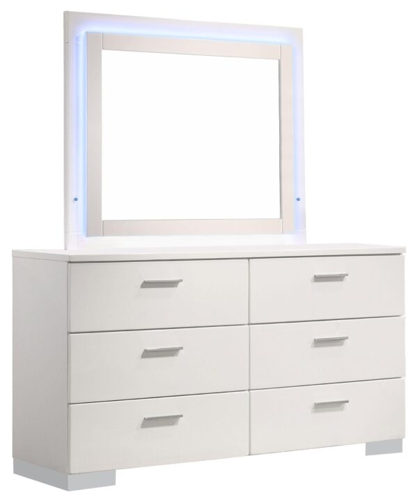 Felicity Dresser with LED Mirror - Luxe Home Furnishings (Jersey City, NJ)