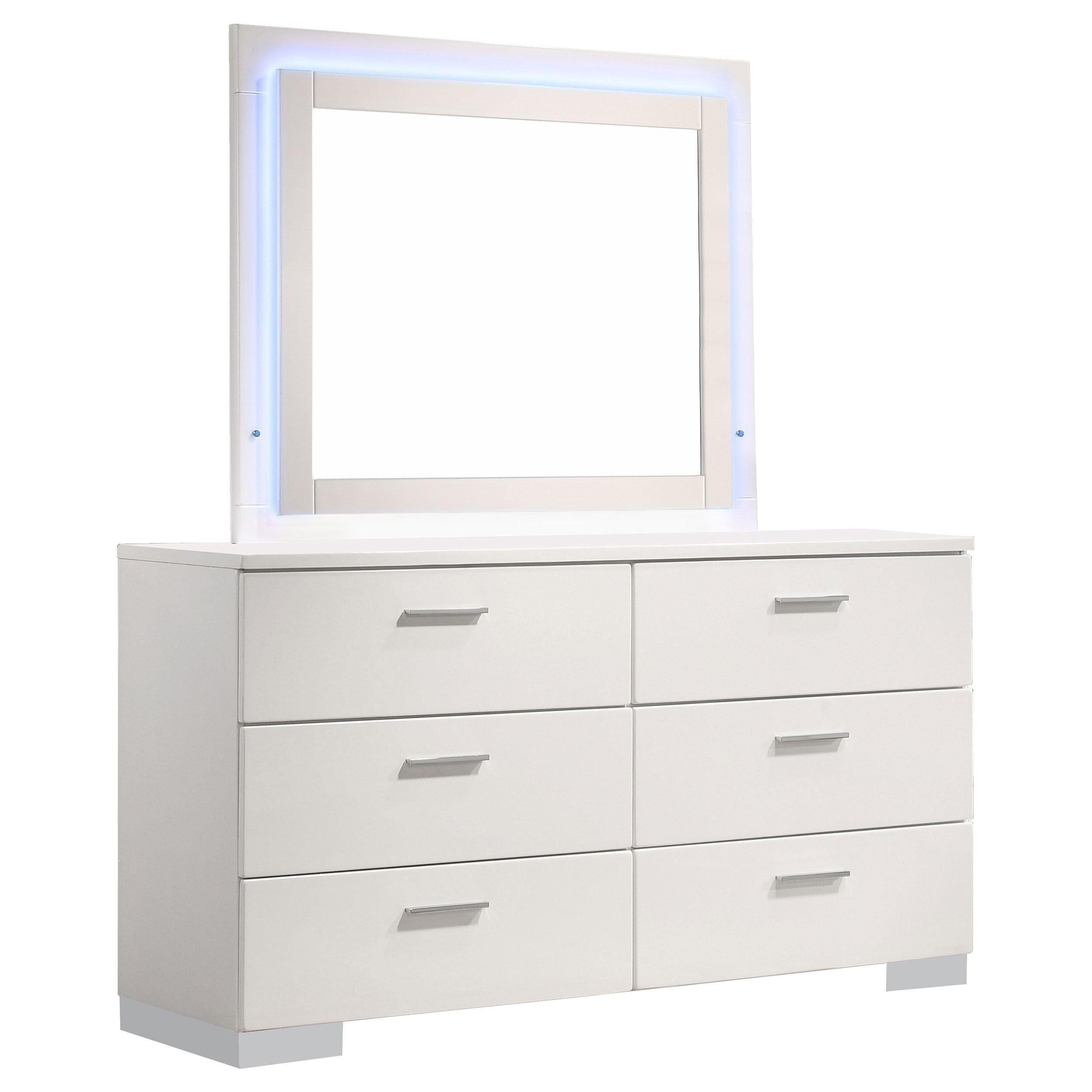 Felicity Dresser with LED Mirror - Luxe Home Furnishings (Jersey City, NJ)