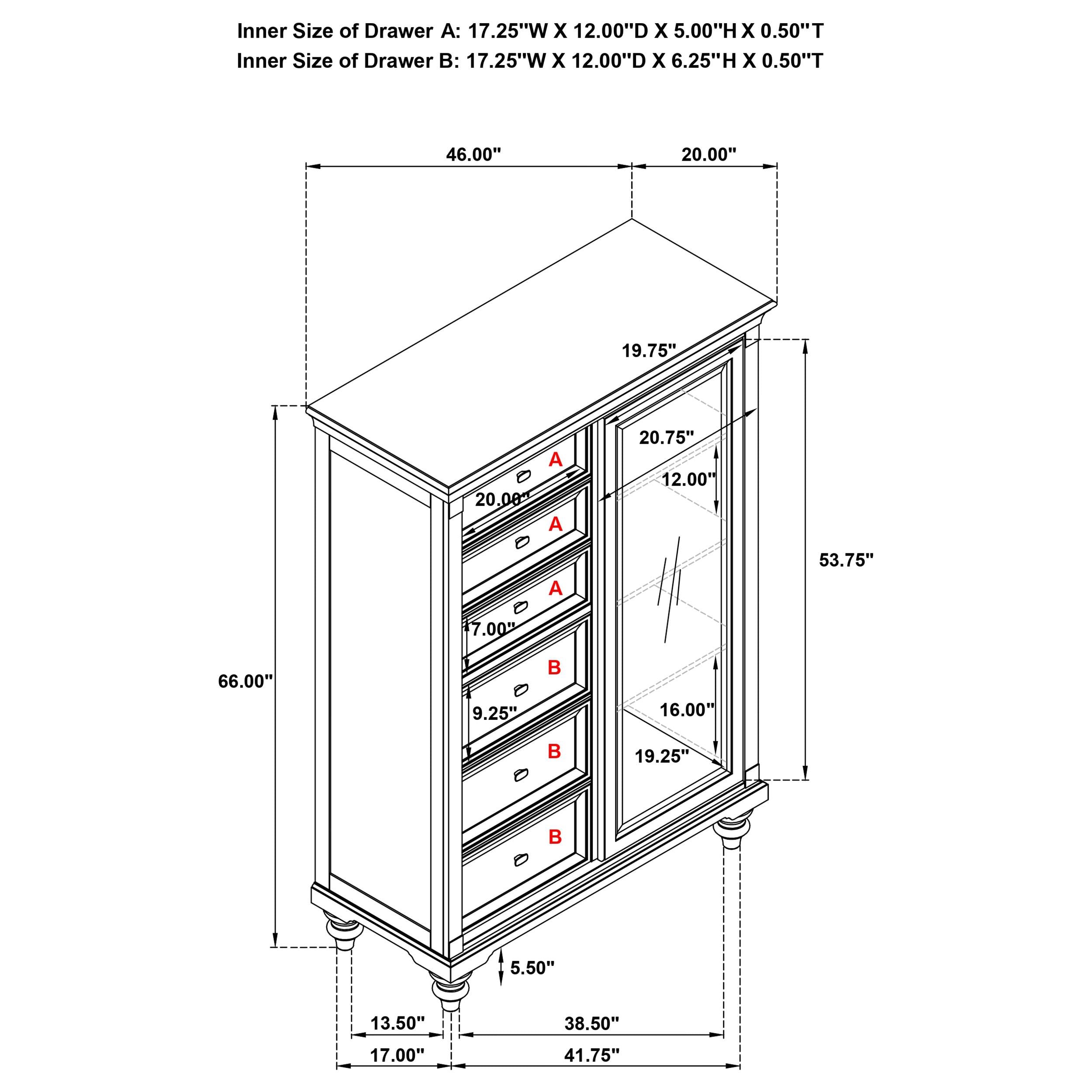 Andover Door Chest - Luxe Home Furnishings (Jersey City, NJ)